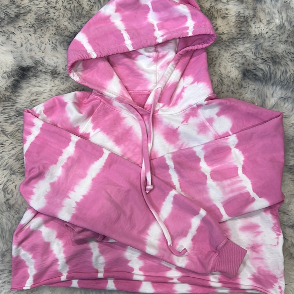 Year of Ours Cropped Tie Dye Hoodie